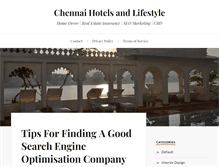 Tablet Screenshot of hotels-chennai-india.com
